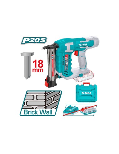 Pistola Clavadora P/ Concreto 20v Batería + Cargador Total Tcstli3808